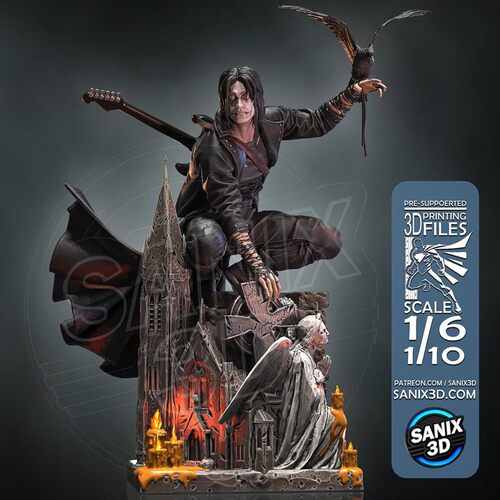 埃里克·德雷文乌鸦The CROW3D打印模型STL文件素材高精度已分体