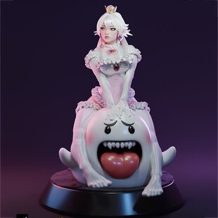 马力欧嘘嘘鬼王女版3D打印模型STL文件素材高精度