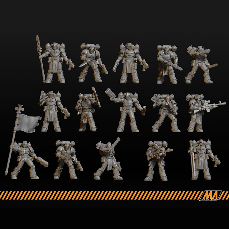 圣殿骑士团桌游战棋3D打印模型STL文件素材高精度
