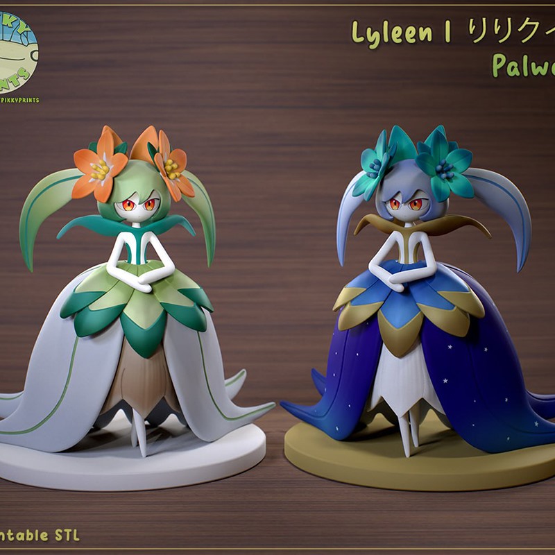 幻兽帕鲁百合女王黑月女网3D打印模型STL文件素材高精度图纸