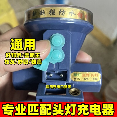 圆孔双2孔手电筒头灯充电器通用雄亮炫友妙眼好邦帝壹明王523 822