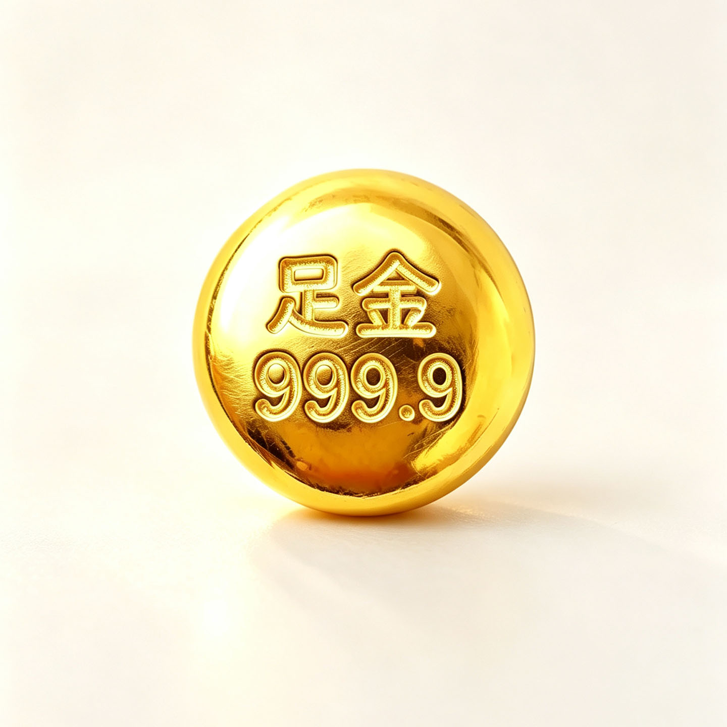 足金9999黄金金豆豆子实心1g攒金