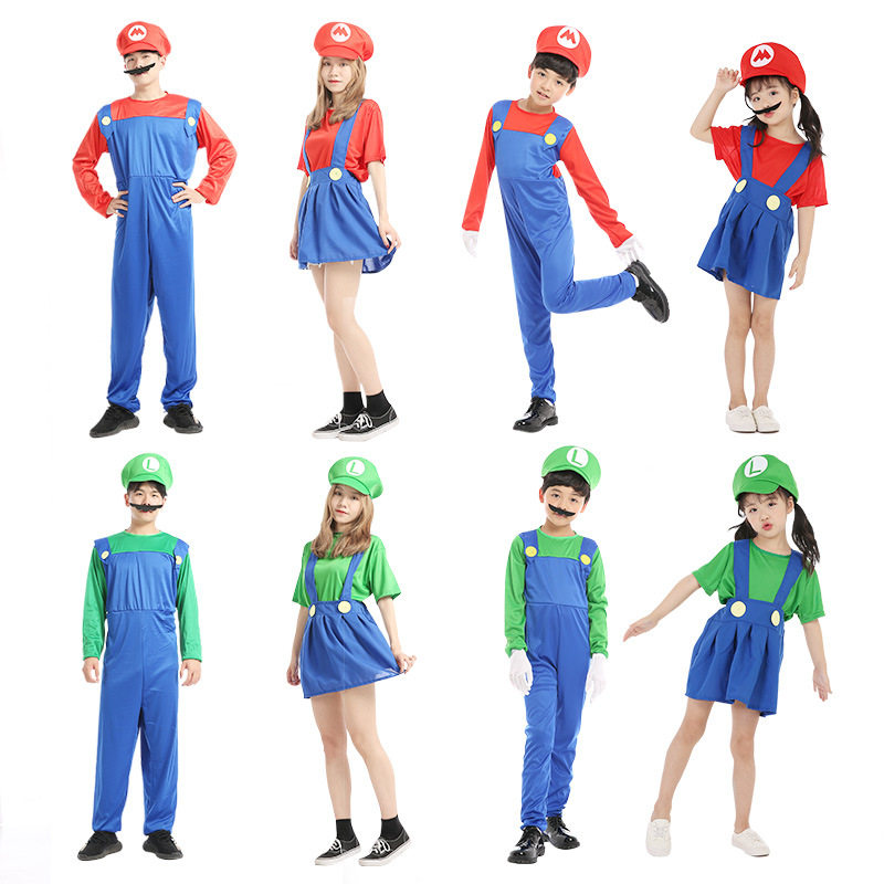 玛丽服装万圣节儿童成人cosplay年会派对亲子表演马里奥衣服|ruв категории Женская одежда, костюм/национальная одежда/театр костюм, национальная одежда/этап погрузки - от Buy2taobao.com для оказания профессиональной услуги покупки агента Taobao