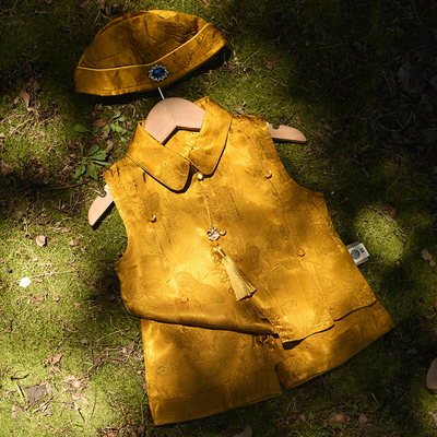 【金宵】男宝宝新中式婴儿衣服满月百天周岁礼服夏季抓周宴轻薄款