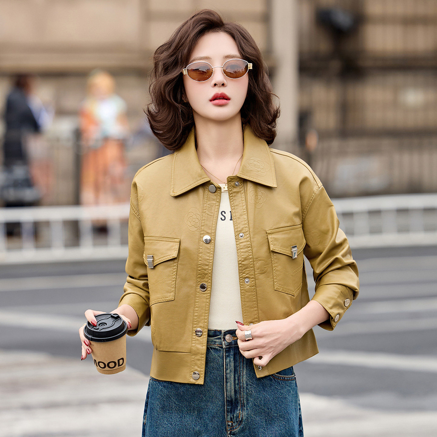 小皮衣外套女短款2026年春装新款小个子酷飒风超火PU皮夹克机车服