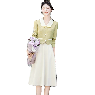小香风两件套连衣裙女2026春秋新款高端时尚名媛气质减龄套装裙子