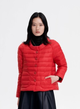 凤意厂家直销女款轻薄时尚羽绒服66803