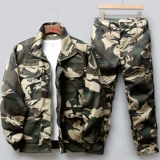 Износостойкий камуфляжный комплект для работы, куртка, комбинезон, осенние штаны, свободный крой
