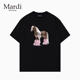 Mardi Mountain韩国正品 2026夏新款 专柜授权 黑白纯棉短袖 女t恤