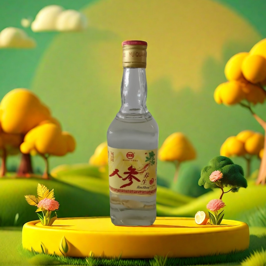 东北吉林特产人参枸杞酒42度500ml/2013年老酒白酒补酒虫草酒鞭酒