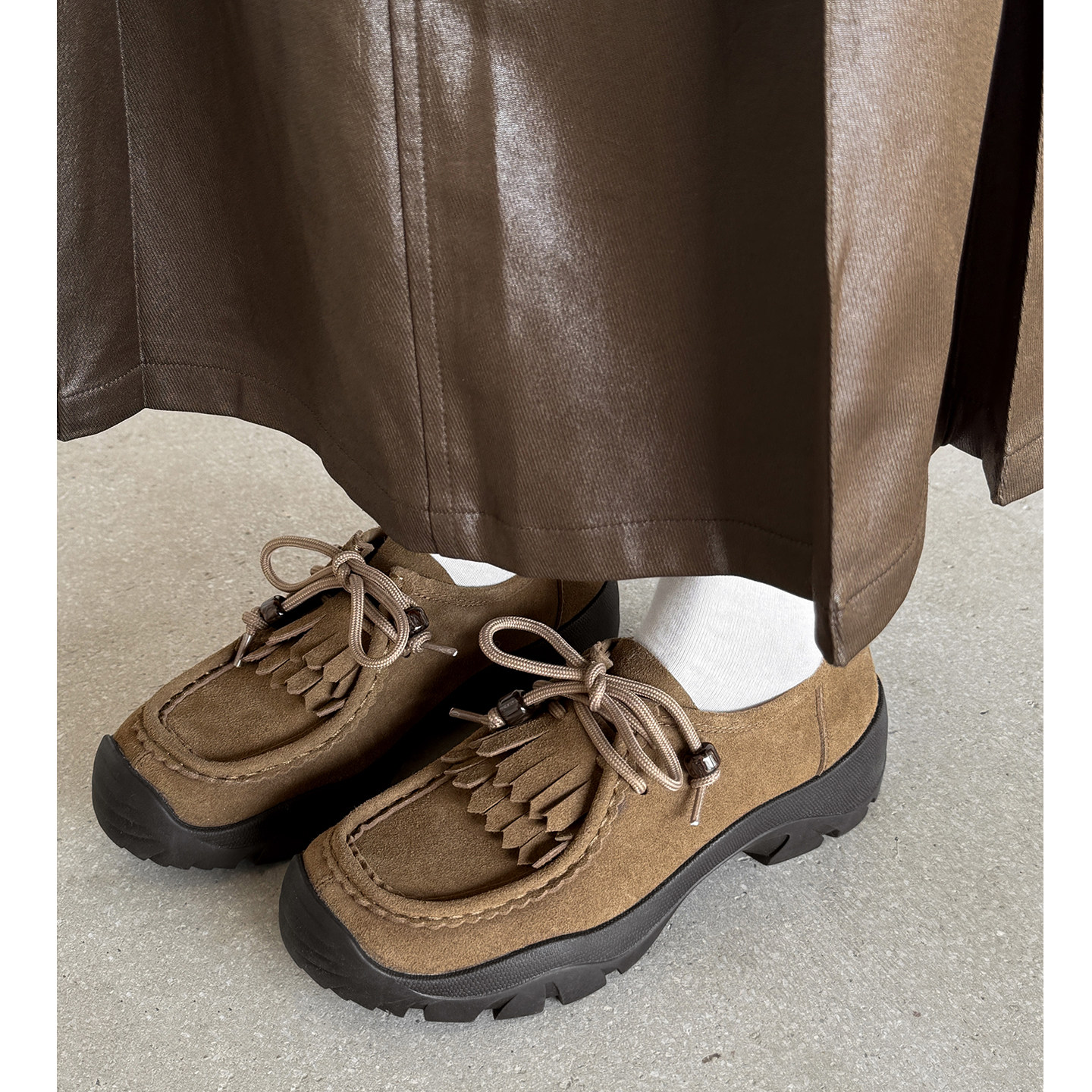 Kmeizu巨软~4.5cm厚底乐福鞋女春新款小皮鞋真皮休闲户外工装单鞋,女鞋,深口单鞋,淘宝优惠券,粉丝福利购,淘宝优惠卷