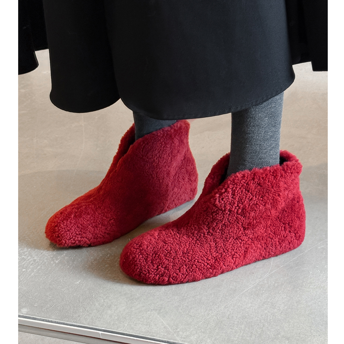 加绒加毛短靴气质v口显瘦雪地靴