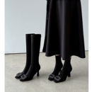 Kmeizu优雅千金~8cm细超高跟短靴女秋冬弹力瘦瘦靴小腿袜靴高筒靴