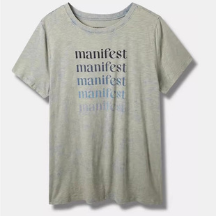 短袖 女薄软做旧烧毁遮臀宽松中长款 t恤P101 欧美特大码 瑕疵