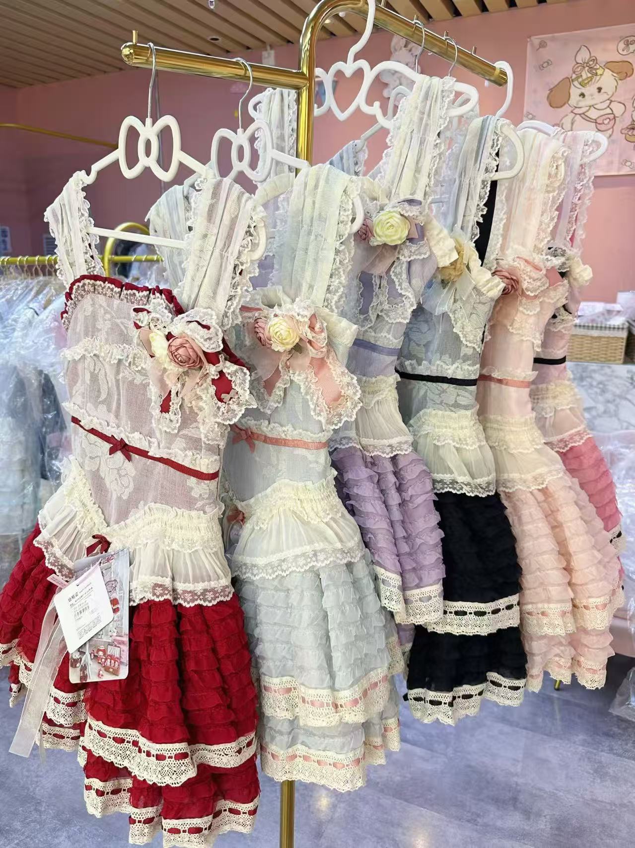 现货里雾诗之春落樱周年限定Lolita洋装doll感jsk吊带连衣裙图片