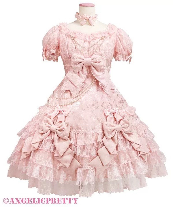 【现货掉落】AP公主蝴蝶结JSK OP连衣裙正品少萝洛丽塔lolita