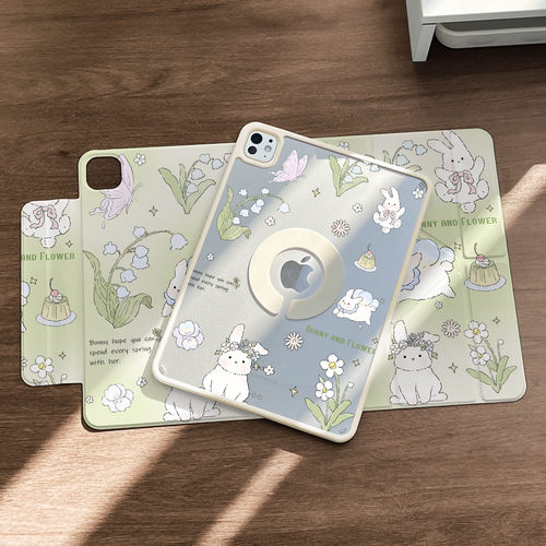 720旋转ipad磁吸保护壳防弯彩绘