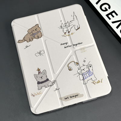 轻薄y折支撑ipad透明防弯保护壳