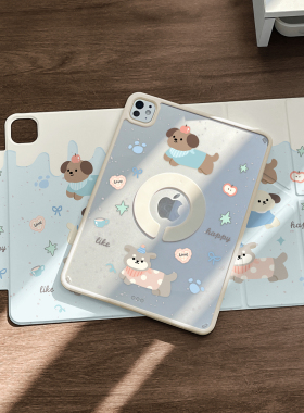 适用ipadair7保护套11代2025pro壳720旋转6磁吸5可拆分10全包13寸Y折mini7透明苹果9轻薄87防弯12.9可爱4高级