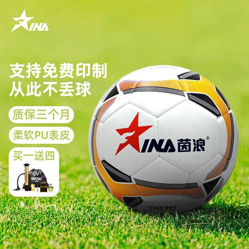 茵浪足球3号4号5号儿童小学生成人足球训练比赛机缝球耐磨校园 - 封面