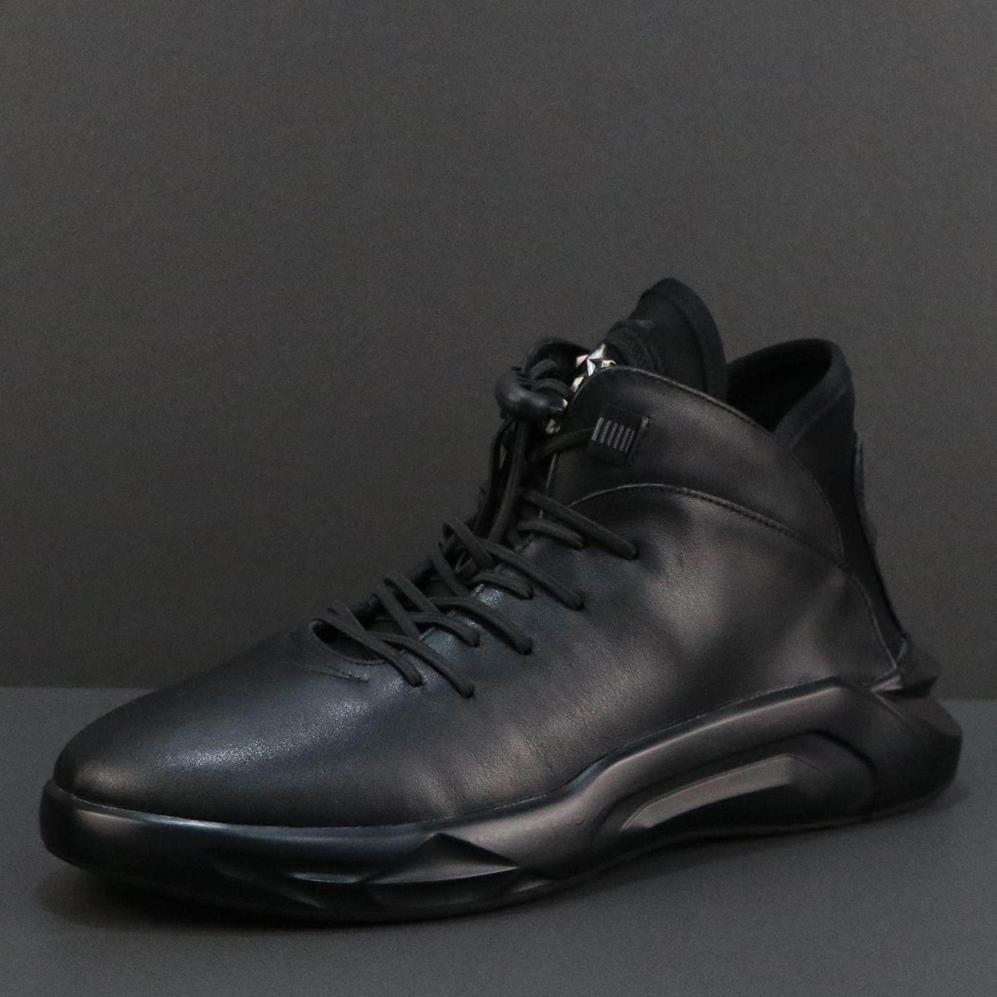 高端真皮男鞋高帮板鞋2025新款冬季小众潮流百搭轻便休闲运动鞋子,流行男鞋,休闲板鞋,淘宝优惠券,粉丝福利购,淘宝优惠卷