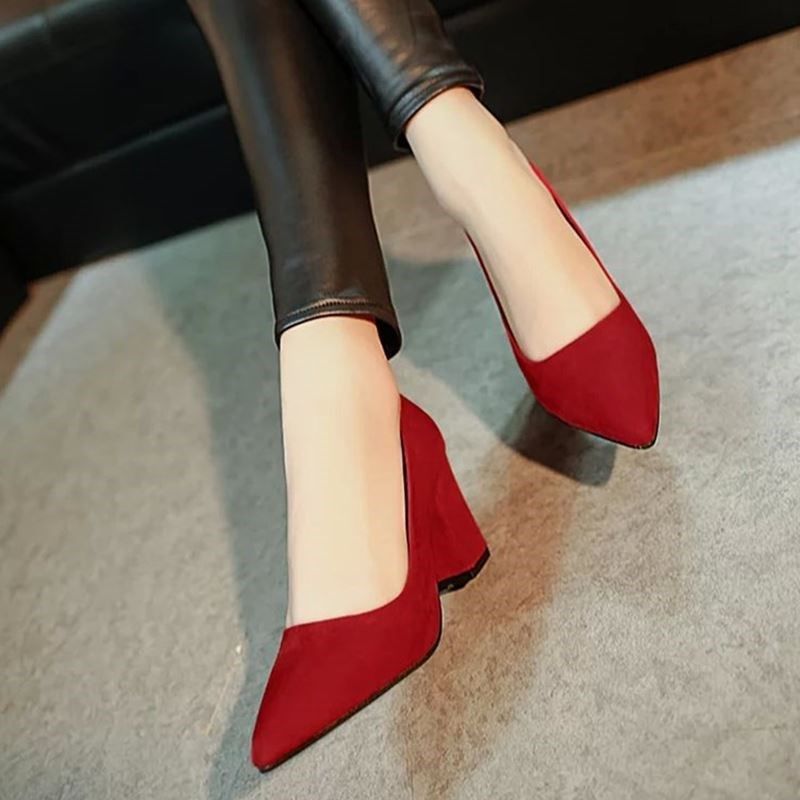 women stiletto pointed high heel red bridal wedding shoes