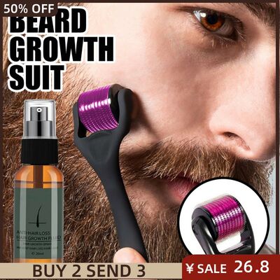 Natural Men Beard Growth Essence Spray Hair Loss Treatment