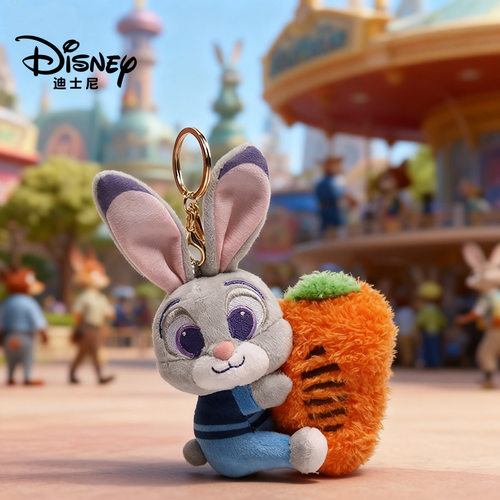 疯狂动物城朱迪尼克暖融融小挂件