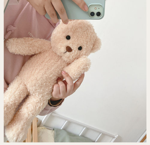 正版浅色泰迪熊毛绒玩具女孩礼物