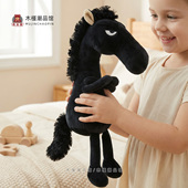 鼻涕熊正版 丑萌小马公仔儿童包包挂饰马年生肖红黑马搞怪新年礼物