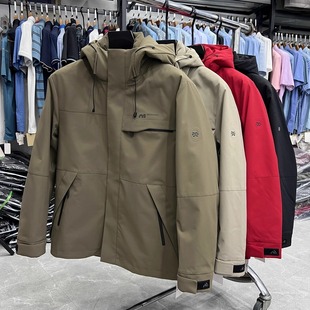 男士羽绒服商务休闲户外休闲保暖鸭绒衫可脱卸内胆防风外套爸爸装