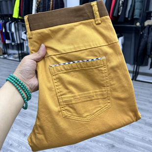 休闲裤 时尚 透气春夏季 撞色百搭直筒九分裤 子薄 棉质休闲裤 男裤 男士