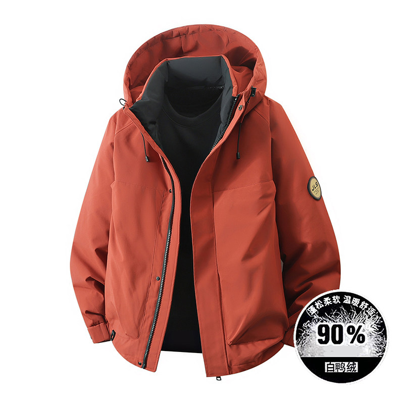 青少年冬季潮流帅气外套男孩13-15岁初高中学生14大童宽松羽绒服