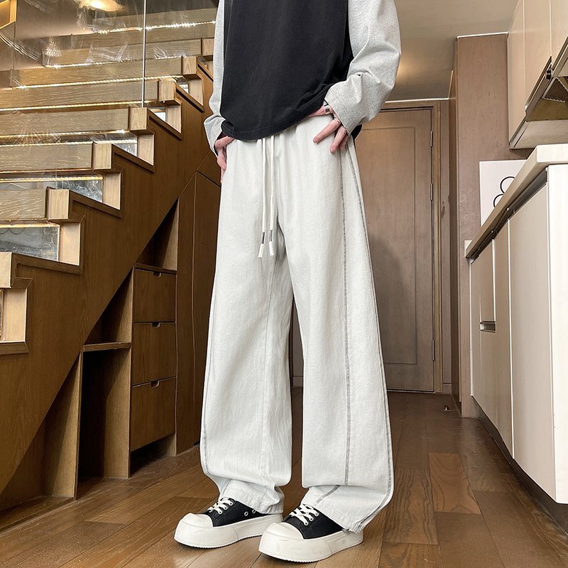 秋季纯棉宽松长裤子15帅气休闲裤