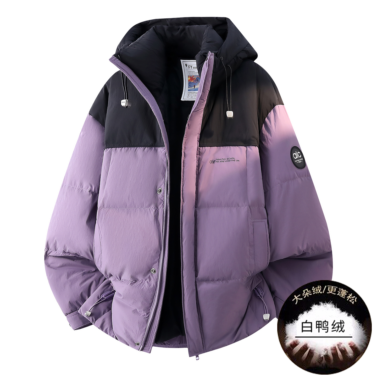 冬季潮流宽松羽绒服男孩保暖外套