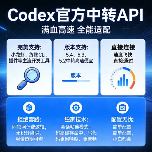 Codex中转API小白会龙虾openclaw