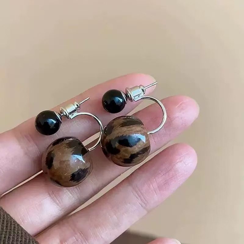 豹纹圆球一款两戴耳环高级感个性小众耳饰925银针耳钉女时尚时尚,饰品/流行首饰/时尚饰品新,耳环,淘宝优惠券,粉丝福利购,淘宝优惠卷