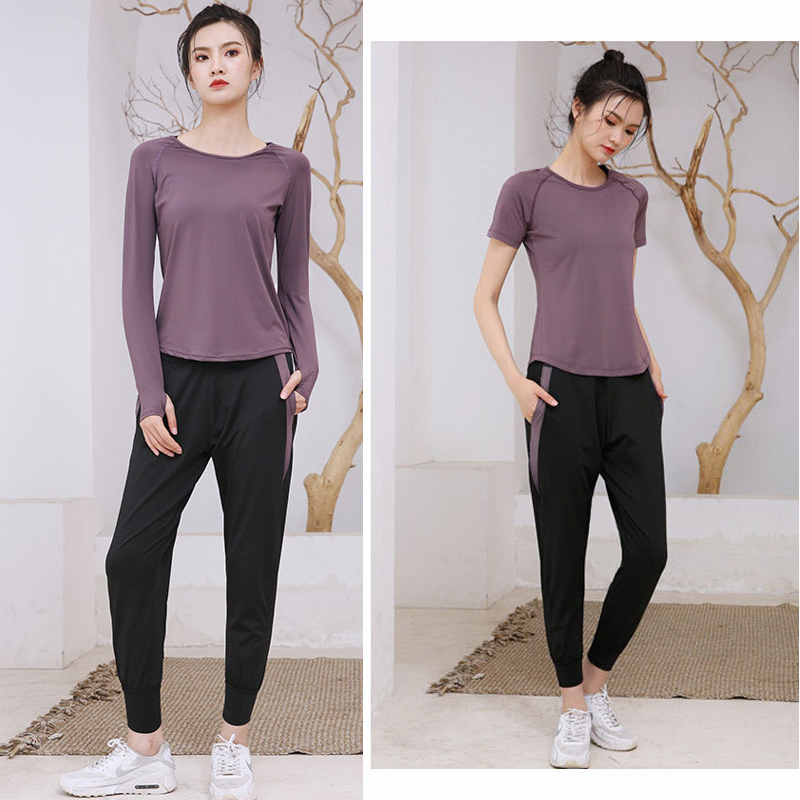 健身服长袖大码胖MM瑜伽服套装