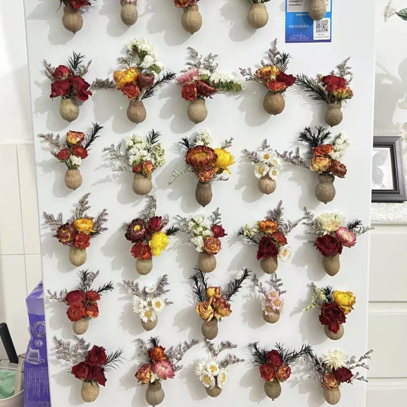 创意干花冰箱贴手工创意果实森林礼物送礼居家装饰云南旅游纪念