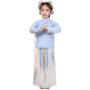 六一汉服男童春夏儿童古装国学服男孩古风幼儿书童演出服男女同款