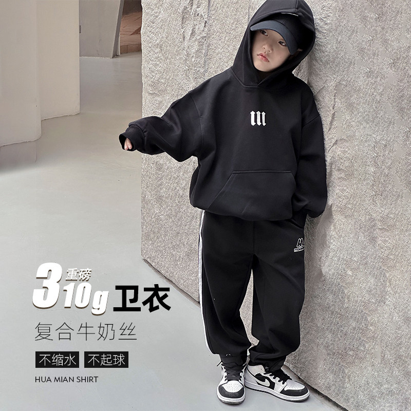 男童卫衣春秋儿童连帽百搭卫衣