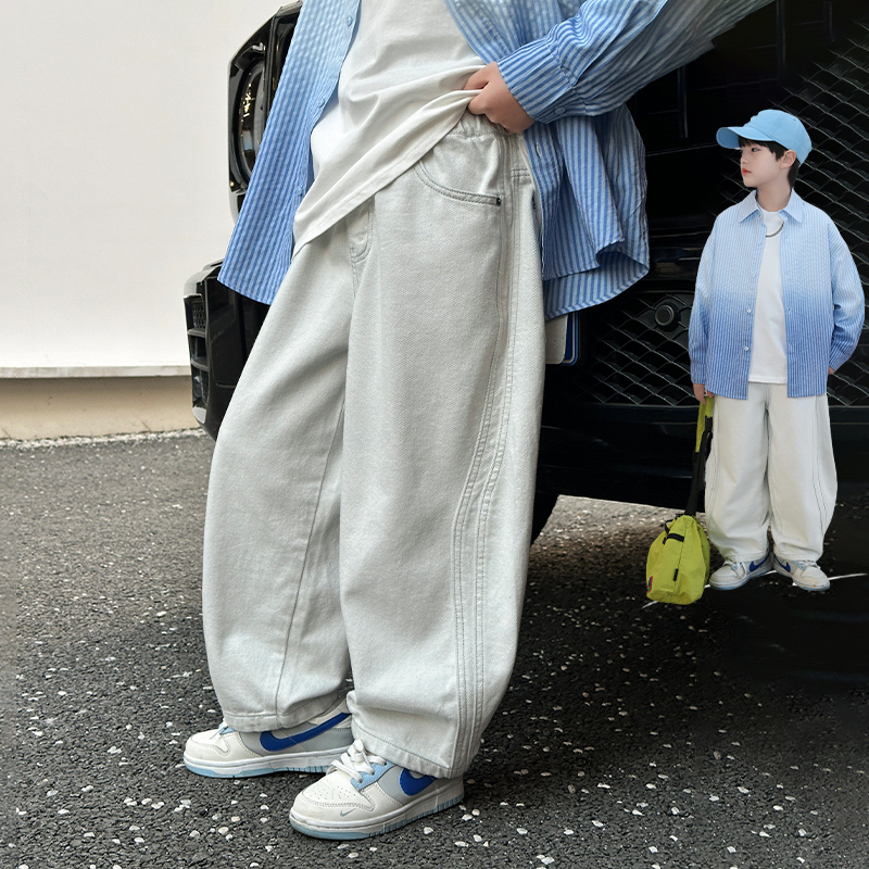 男童牛仔裤春秋款2025新款