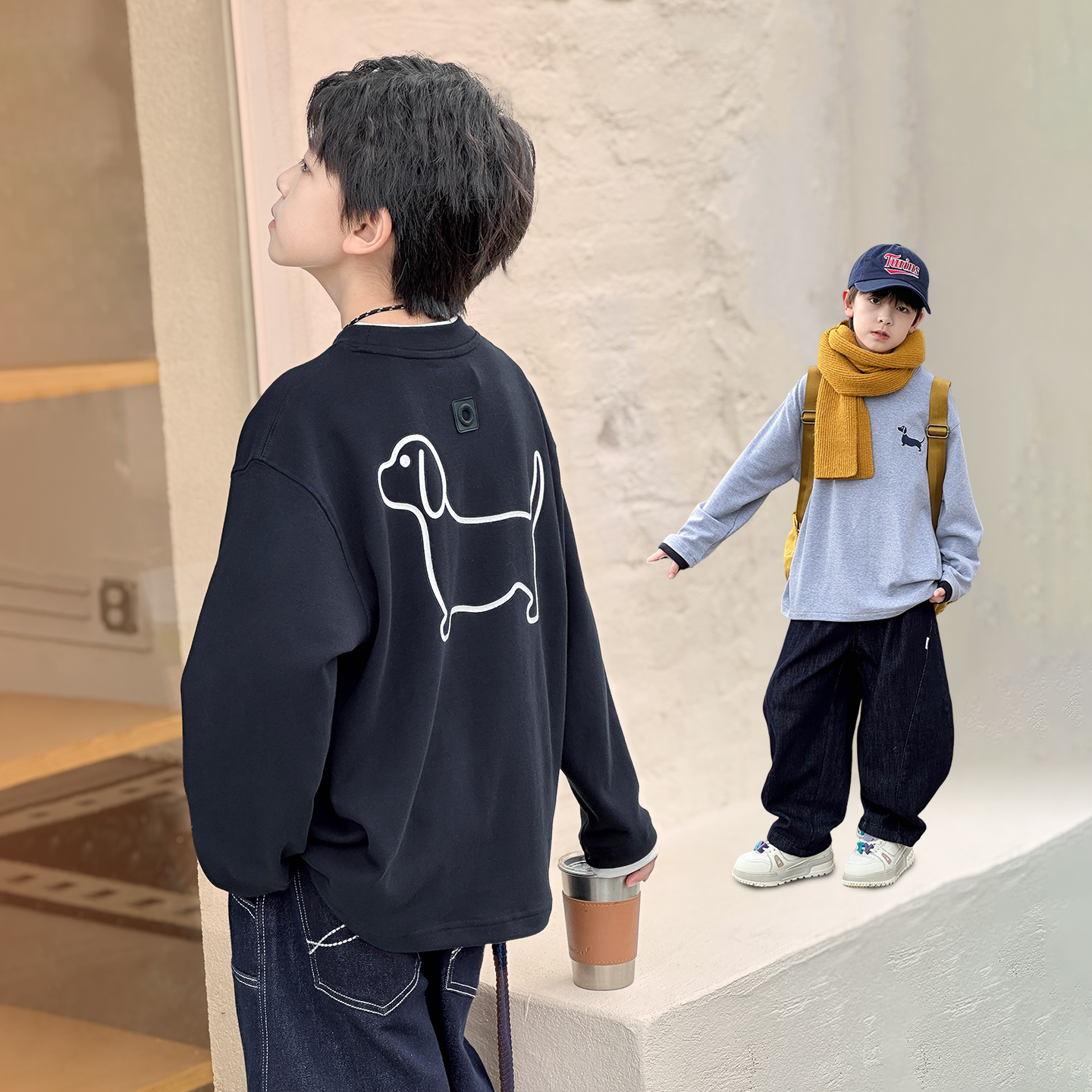 亲肤保暖儿童打底衫秋冬款