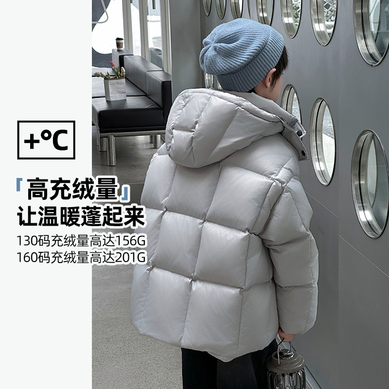 儿童羽绒服男童2024冬季新款