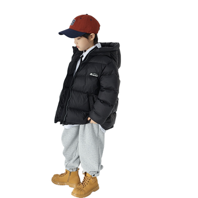 杜邦三防男童90白鸭绒羽绒服冬季