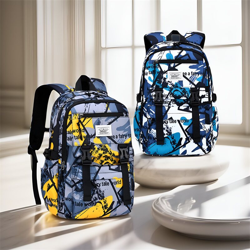 芝麻宝贝一五六年级小学生大容量书包减负护脊超轻便男孩儿童防水