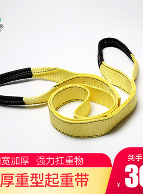 吊装带黄色荧光起重带5CM10吨2吨3T行车扁带哥德堡号迷你盆栽管接