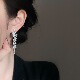 「南法少女」流苏蚊香盘耳夹女适合脸大 耳饰耳环耳坠轻奢耳钉银