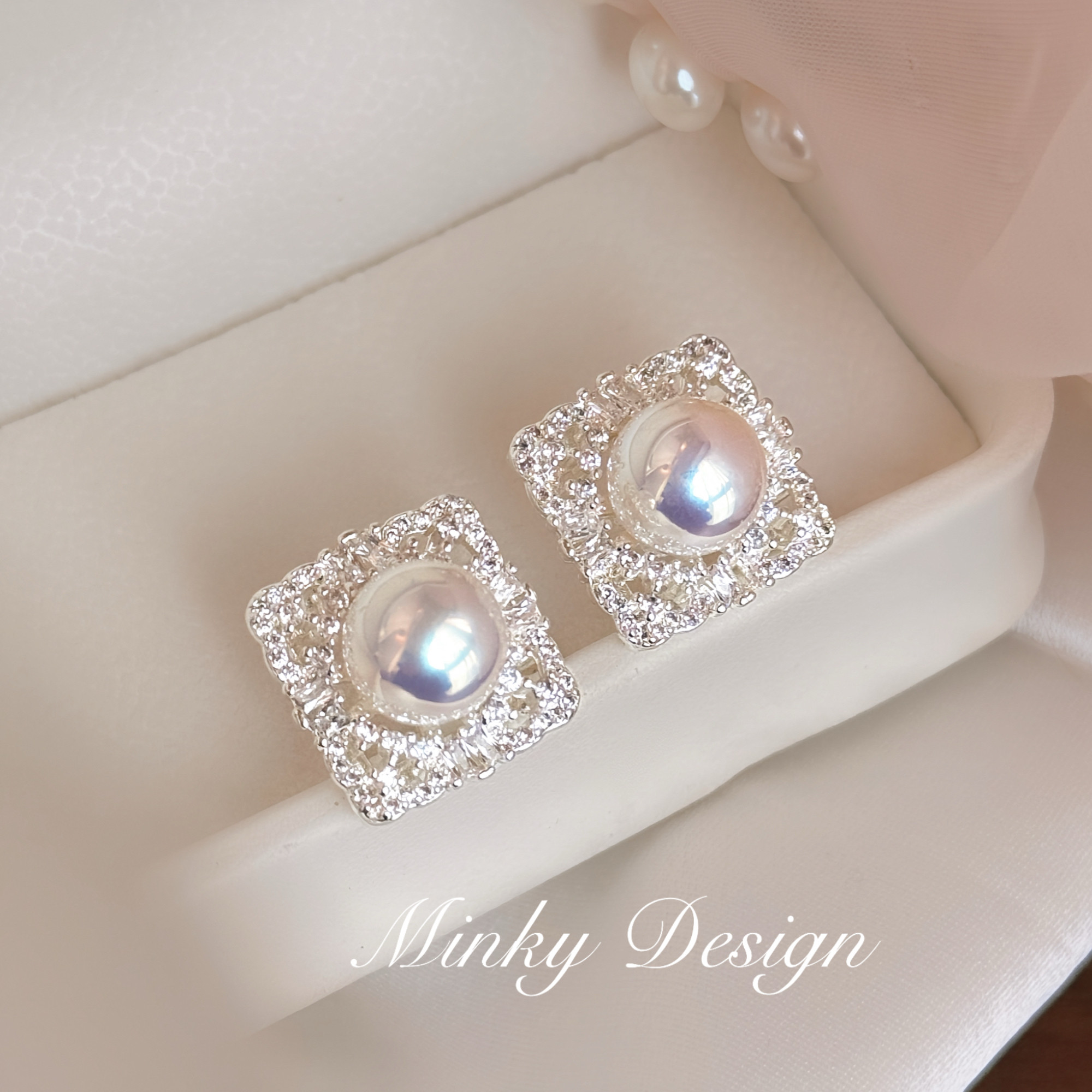 「珍珠秘语」复古宫廷风珍珠耳钉耳饰蚊香盘耳夹无耳洞耳环设计感