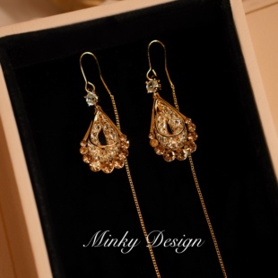 「矜贵千金」复古耳夹气质款蚊香盘耳夹女无耳洞耳钉轻奢耳环耳饰